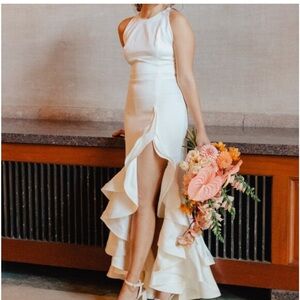 Bronx and Banco Paros Gown in White